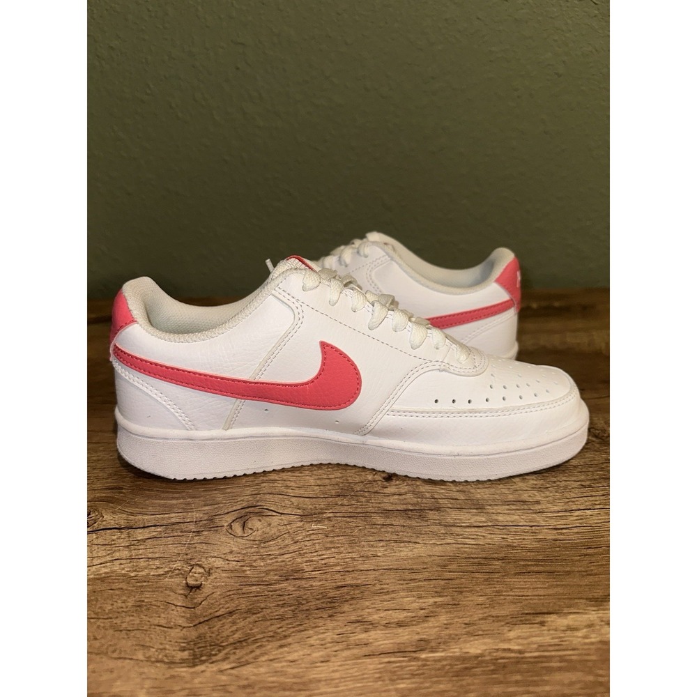 Nike COURT VISION LOW Women's White Coral DR9885-101 Athletic Sneaker Size 8 - Picture 5 of 8